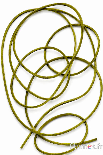 Lederriemen - Stärke 2 mm - olivgrün